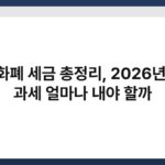 가상화폐 세금 총정리, 2026년 코인 과세 얼마나 내야 할까 5