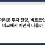 이더리움 투자 전망, 비트코인과 비교해서 어떤게 나을까 5